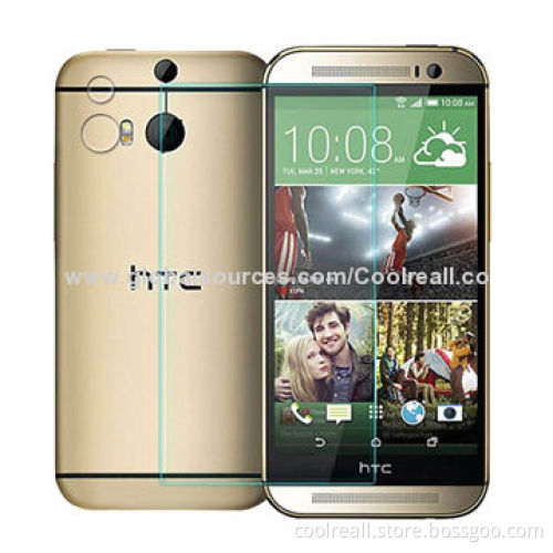 Professional 9H 2.5D Tempered-glass Screen Protectors for HTC One M8, High-definition, Natural Color